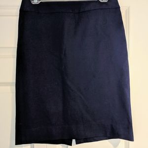 Navy banana republic pencil skirt